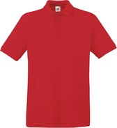 Fruit of the Loom Premium Polo Shirt Rood XXXL