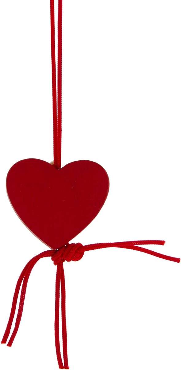 Gelukshanger Hart Rood – 10 st