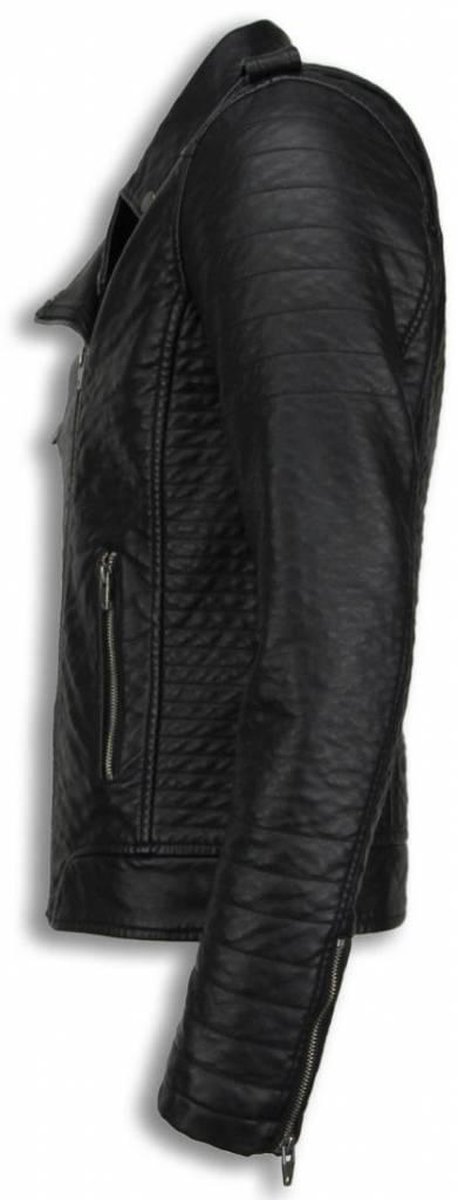 | Enos Imitatie Leren Jas Kunstleer Heren Biker Enos Imitatie Leren Jas Kunstleer Heren Jack Biker Jack