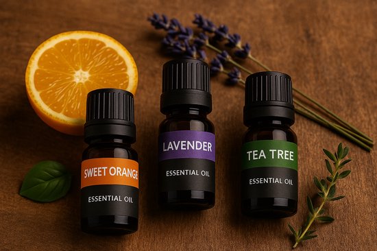 6 Essentiële Olie - Aromatherapie - Cadeau Set – Geurolie voor Aroma Diffuser- Etherische Oliën – Sterkere concentratiegraad