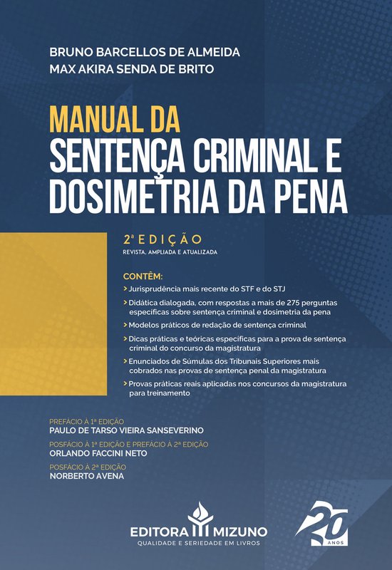 Manual da Sentença Criminal e Dosimetria da Pena - cover