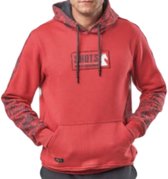 Embrator mannen Hoodie rood/grijs maat XL
