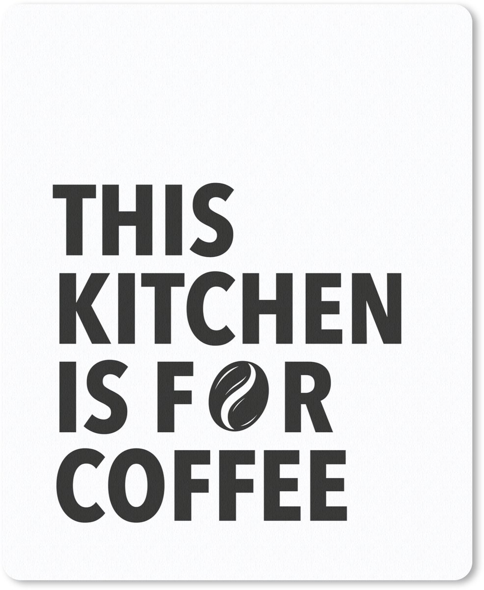 Muismat 19x23 cm - Mousepad Quotes - Koffie - Bonen - Modern - Muismatten