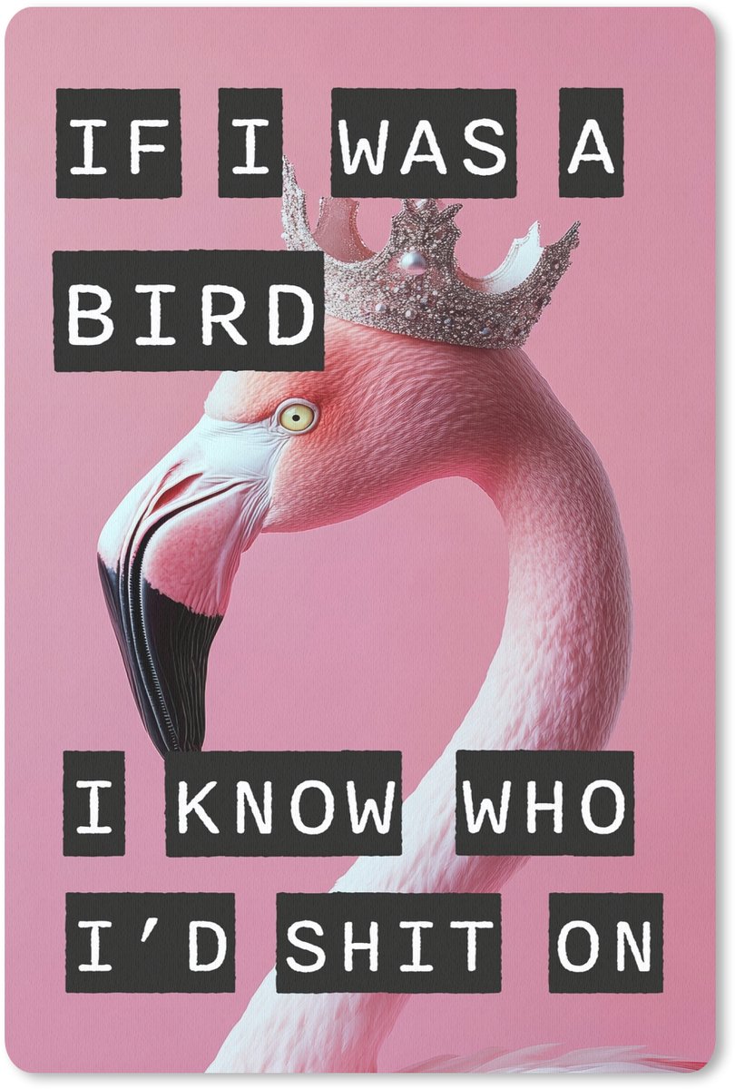 Muismat 18x27 cm - Mousepad Flamingo - Roze - Vogel - Decoratie - Muismatten