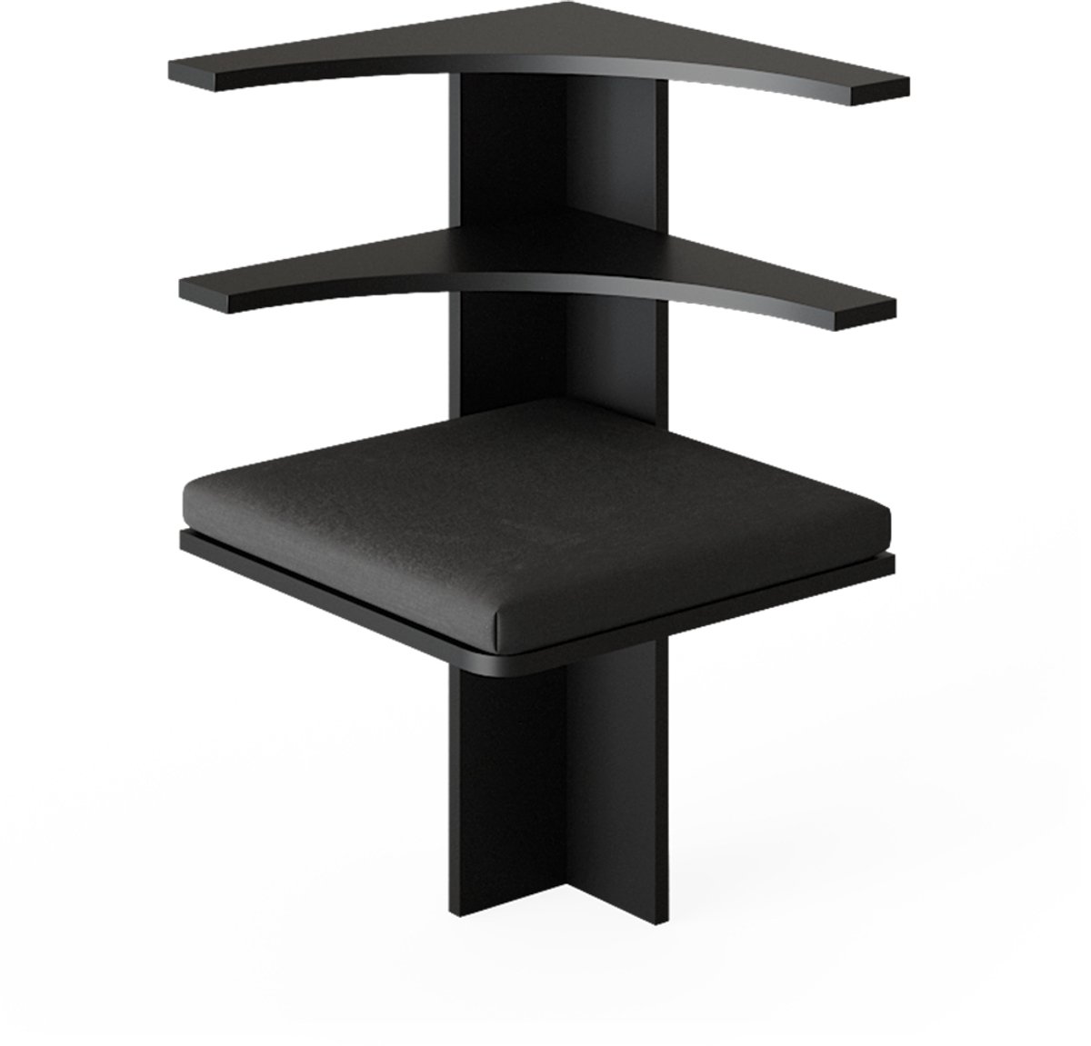 Vicco Roman Eetkamerhoekbank – 43.5 x 43.5 cm Zwart