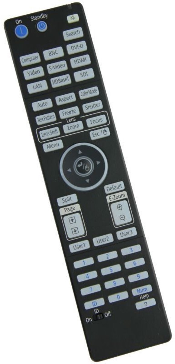Afstandsbediening geschikt voor de EPSON EB-Z11005 beamer, vervangt 2157388 / 215738800