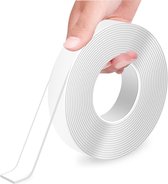 Dubbelzijdig tape extra sterk - 6 meter - 3cm breed - Waterdicht en Herbruikbaar - Montage - Nano - Plakband - Klussen - Transparante