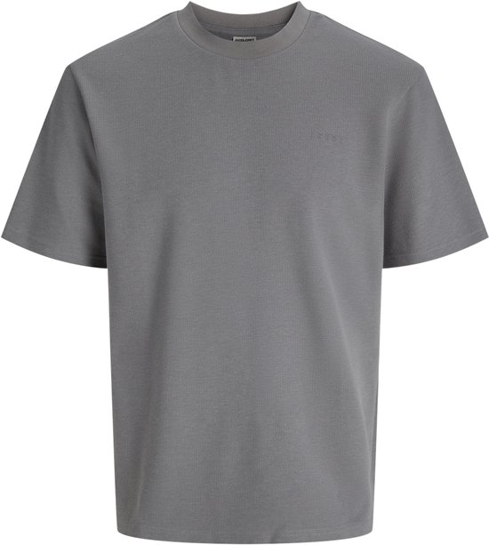 JACK&JONES JCOPACER STRUCTURE TEE SS CREW NECK SMU Heren T-shirt - Gray Flannel