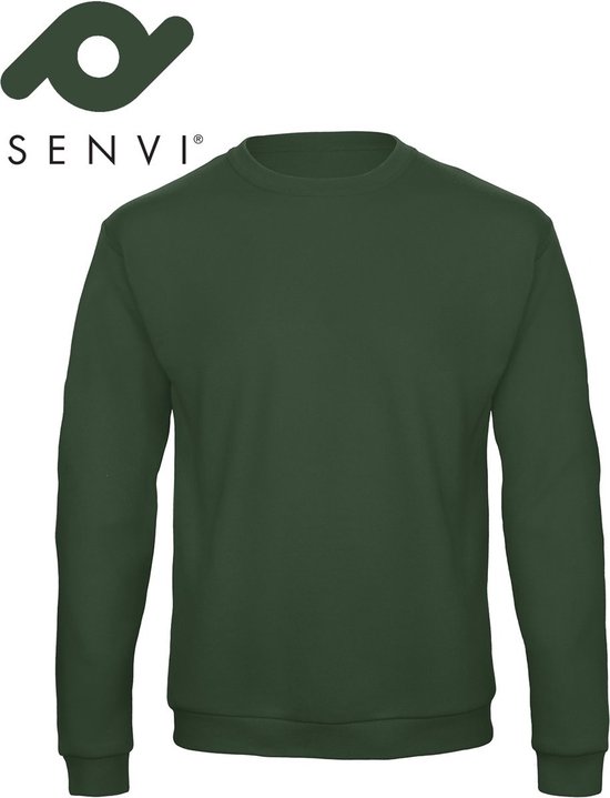 Senvi Basic Sweater (Kleur: Groen) - (Maat XXL)