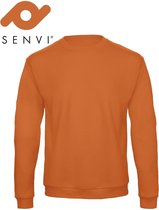 Senvi Fleece Crew Sweatshirt - Kleur: Oranje – Maat: XL