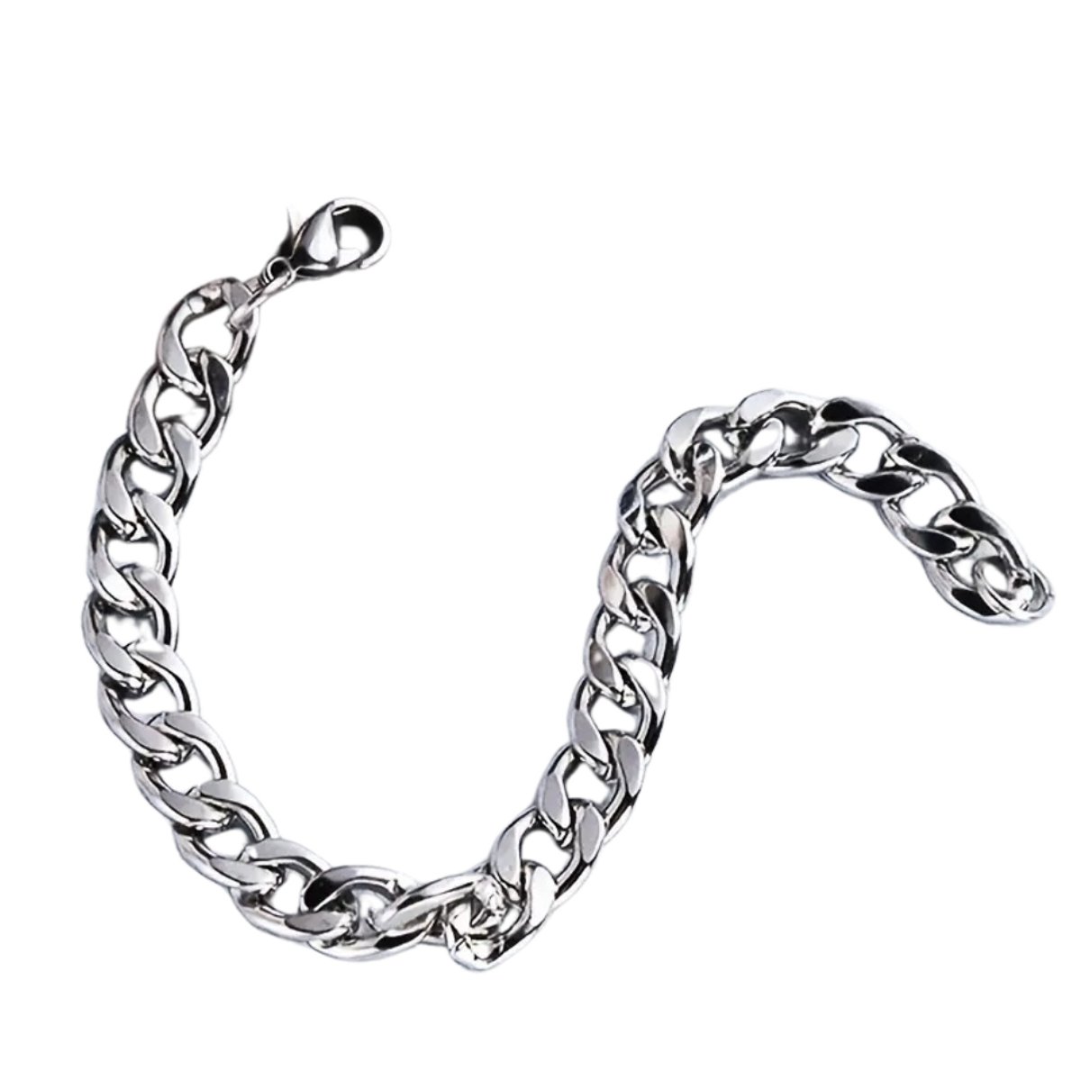 Nivard Armband - Staal - Nep Zilver - Heren - 19cm