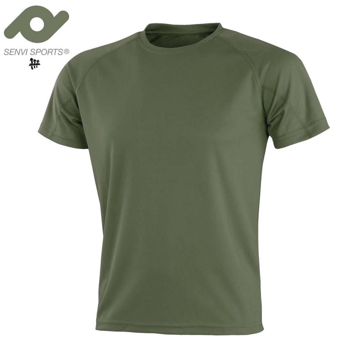 Senvi Sports Performance T-Shirt - Olive - L - Unisex
