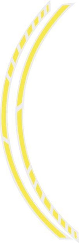 Foliatec PIN-Striping 'Racing' voor velgen Neon-Geel - Breedte = 7mm: 14x 41cm