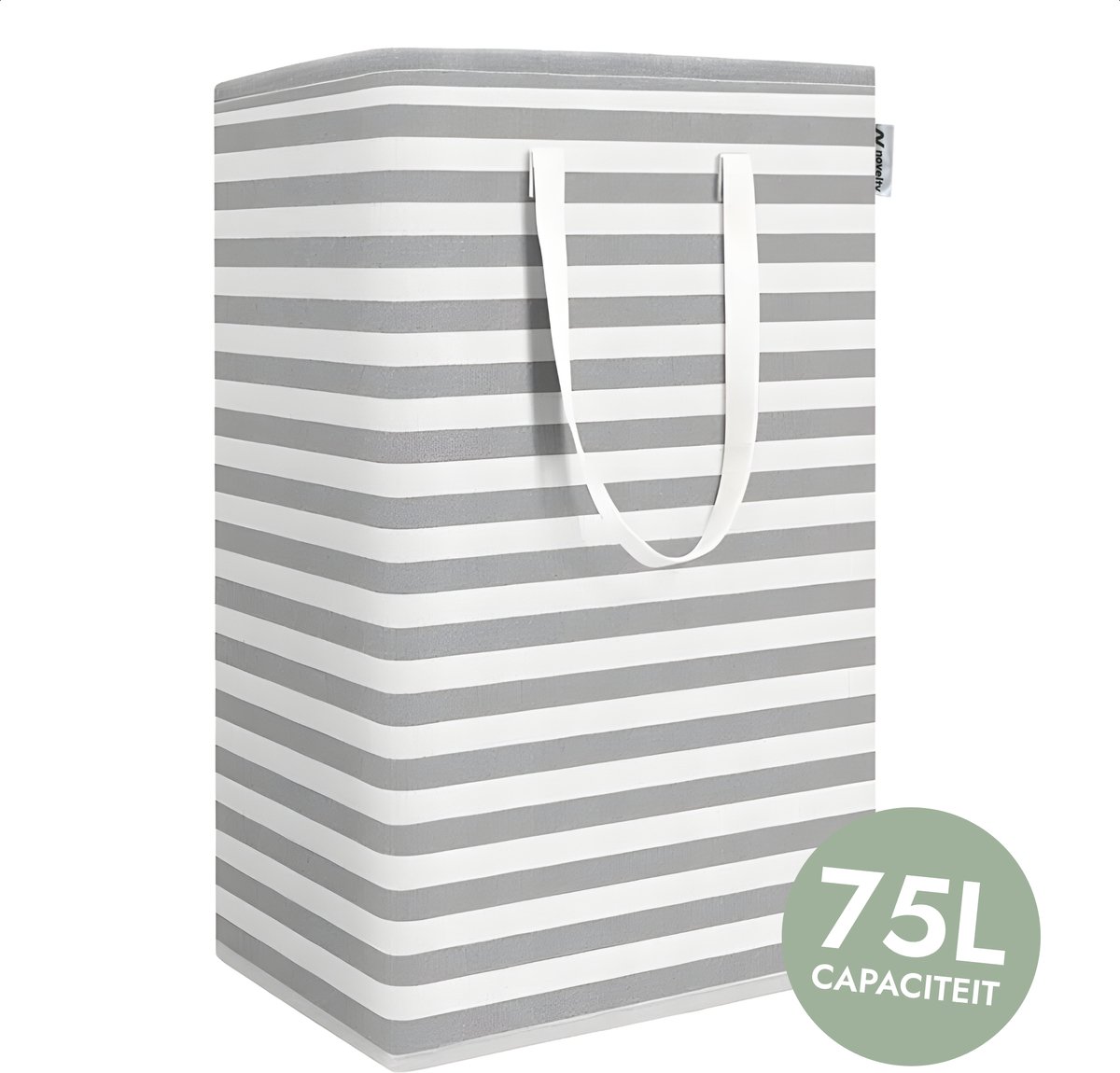 Wasmand 75L Opvouwbaar – Stevige Opbergmand met Handvatten – Waterdichte Was Organizer – Voor Kleding, Speelgoed of Linnen