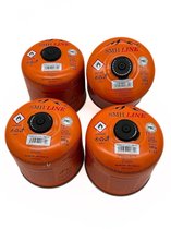 SMH LINE® Gascartridge - 4x 500g - Gascartouche - EN417 Schroefventiel
