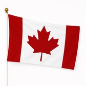 Partychimp Canadese Vlag Canada - 90x150 Cm - Polyester - Wit/Rood