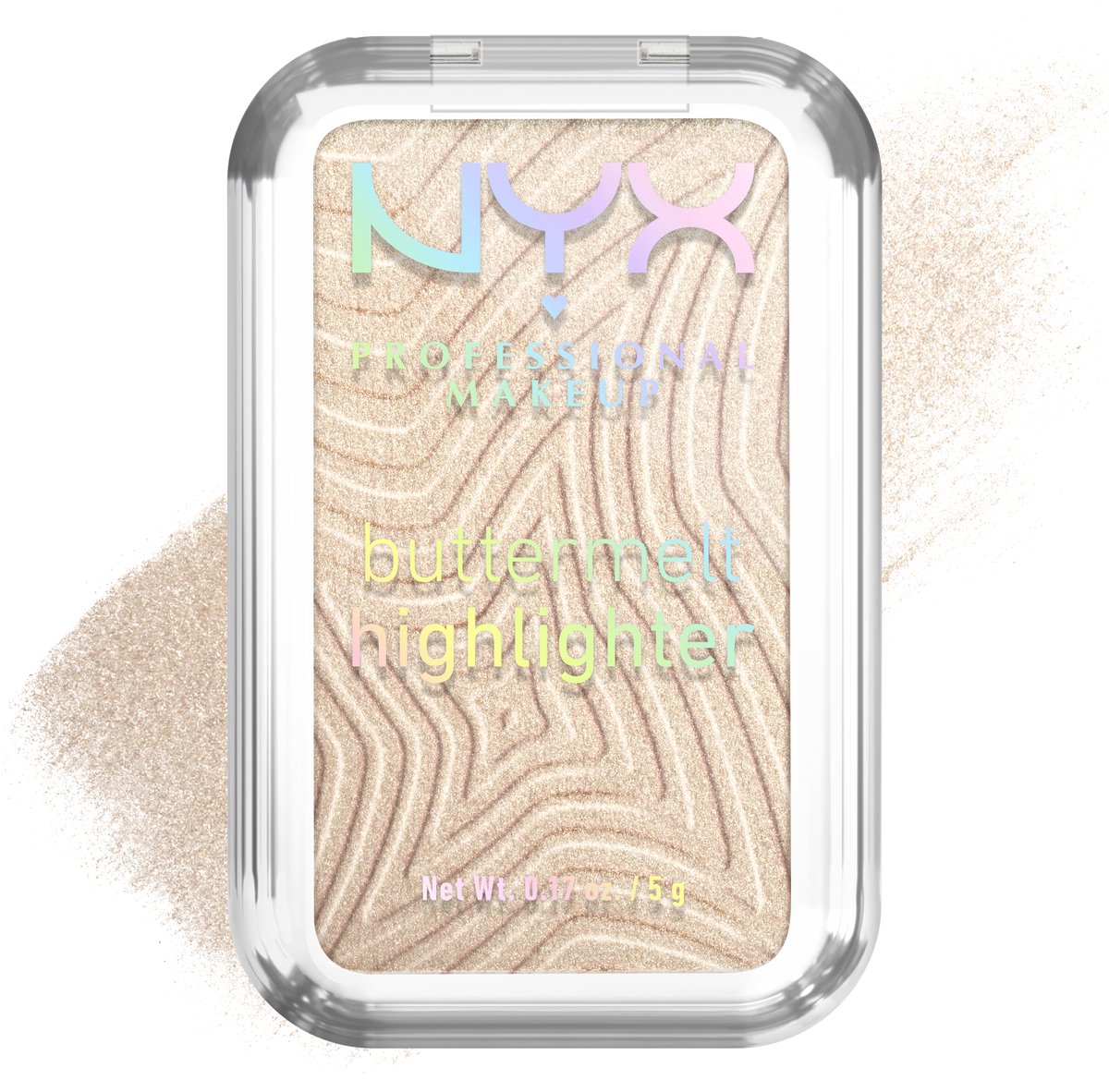 NYX Professional Make Up Buttermelt Highlighter - Blijft tot 12u zitten - Verrijkt met mango-, amandel- en sheaboter - Bright And Butta - 5gr