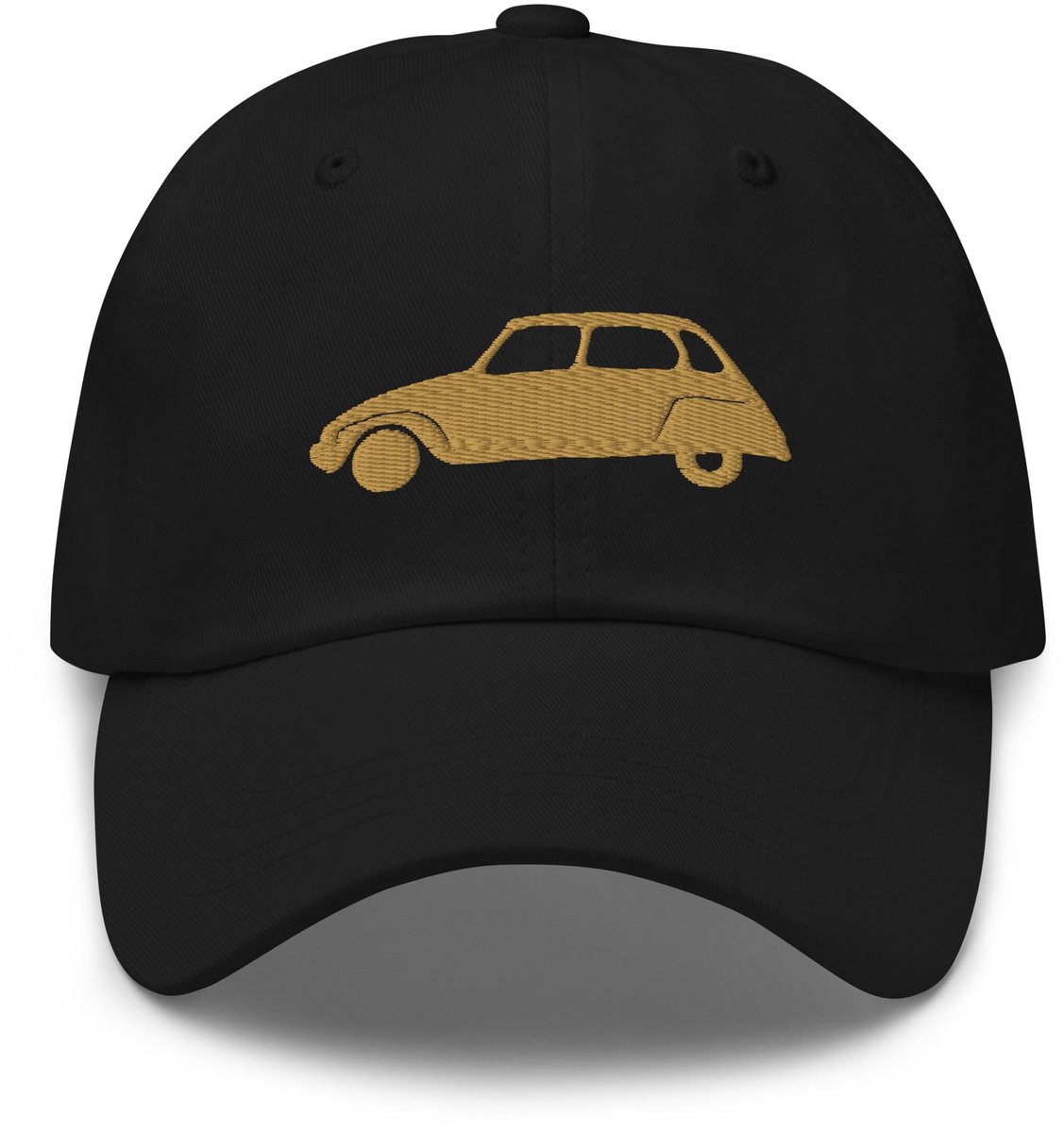 De2pktjes - Beige Colorado geborduurde pet (voor en achter) Citroën Dyane