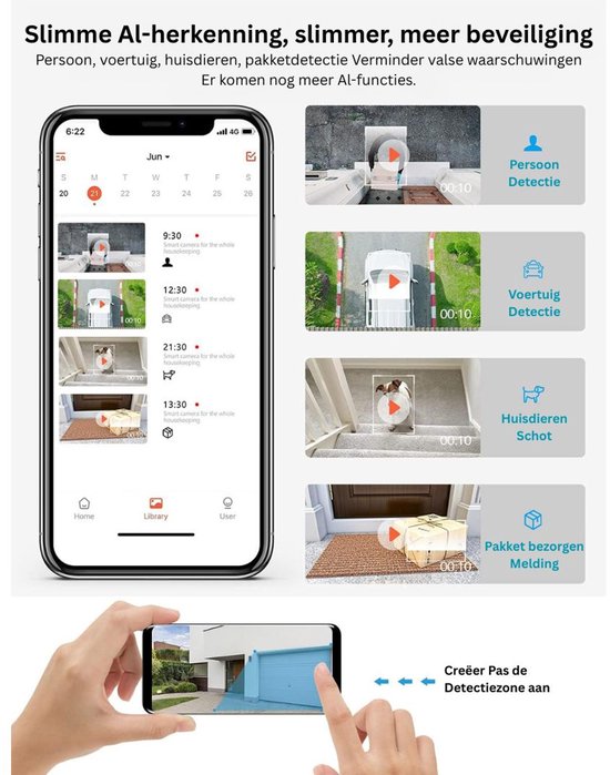 CRLYN® Camerabewaking - Beveiligingscamera Draadloos Buiten - Bewakingscamera van CRLYN® — afbeelding 2