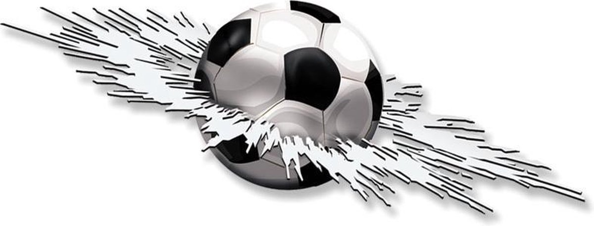 Avisa Aufkleber Graphic Crashed Football - 24x7x5cm
