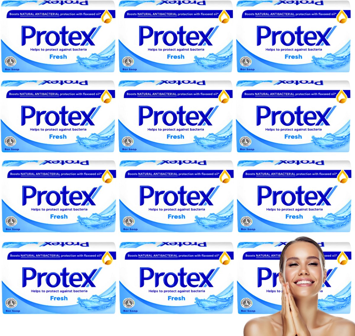 Goedkoopste Protex Handzeep Fresh - 12 Stuks - Antibacteriele Zeep - Voor Hand en Lichaam - Zeep Blok - Zeepbar - Soapbar