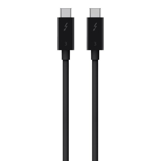 Belkin Thunderbolt 3Cable USBC 40Gbs 100W 08m F2CD084bt0.8MBK
