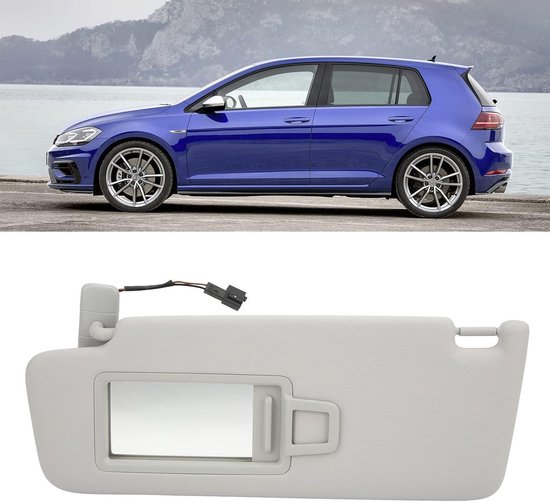 Grijze Linker Zonneklep aan Bestuurderszijde 5GG 857 551 Auto-interieur Accessoire Vervanging voor MK7 2014-2017 Andere interieuraccessoires