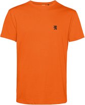 T-shirt Leeuw Mini Zwart | Koningsdag Kleding | Shirt Oranje | Oranje | maat 4XL