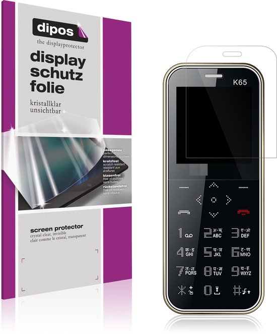 Foto: Dipos 4x beschermfolie geschikt voor i kall k65 card krasbestendige heldere screenprotector ultra thin