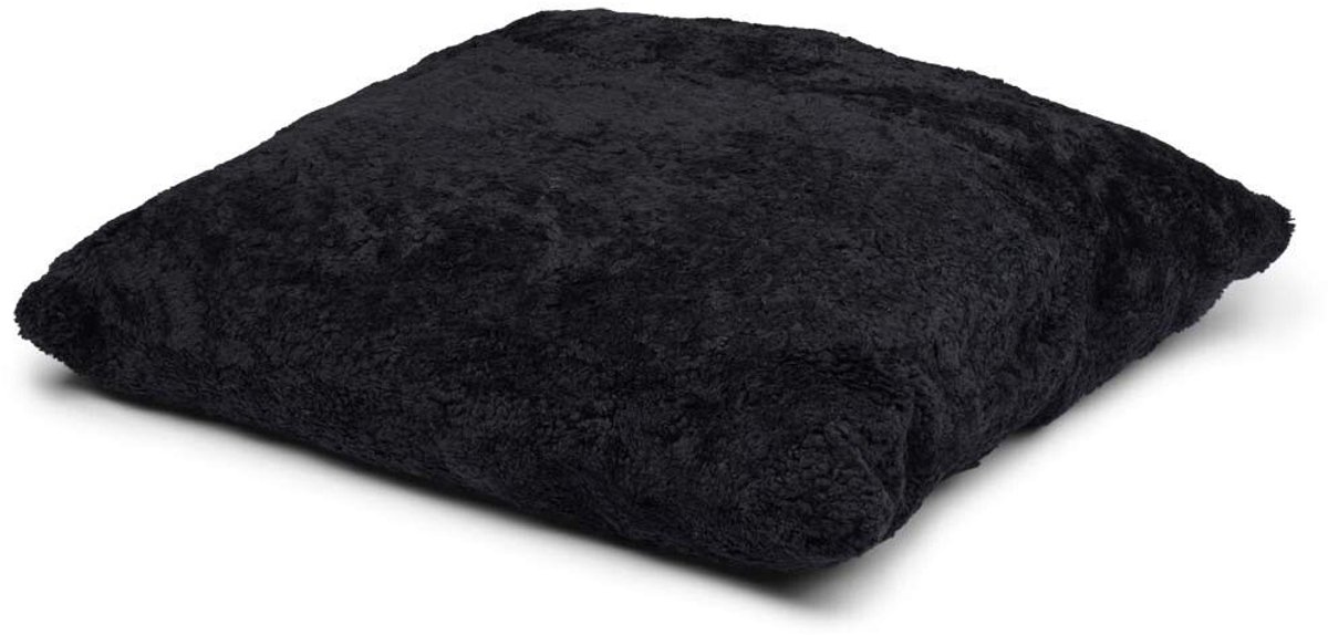 Sheepskin House Maxi Float kussen - Dubbelzijdig - KW - 90x90 cm Black