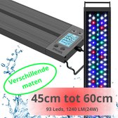 AquaKonings - Aquarium lamp - LED Aquariumverlichting - Dimbaar - Timer - 45 tot 60cm - Verschillende maten verkrijgbaar - Vernieuwende versie