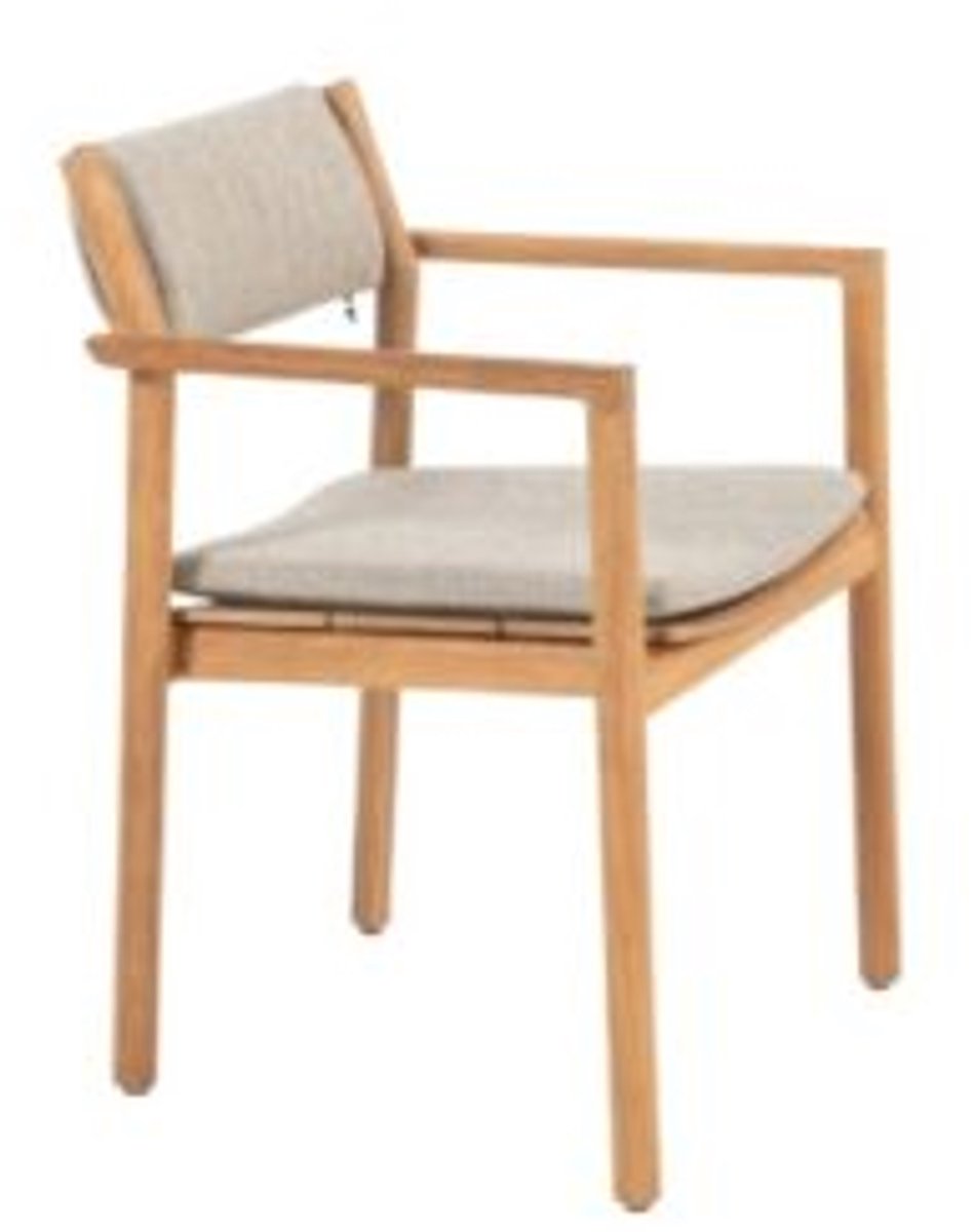 4 Seasons Outdoor Levi chaise de jardin empilable dining - teck