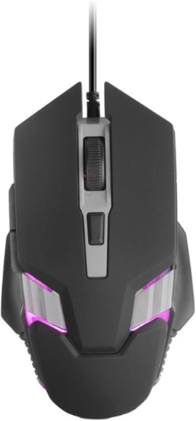 StayPowered RGB Gaming Muis - Ultieme Precisie en Stijl voor Gamers - 4000 DPI Optische Sensor - On-The-Fly DPI Aanpassing - Huano Mechanische Schakelaars - RGB Flow Verlichting - 6 Programmeerbare Knoppen - Zwart - Levering Sneller dan Aangegeven!
