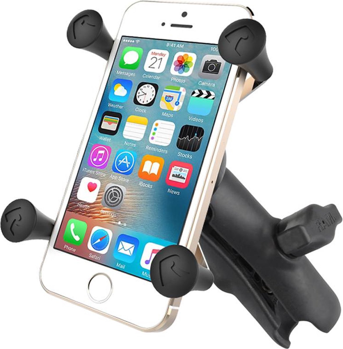X-Grip smartphone met b-maat klemarm RAP-HOL-UN7B-201U