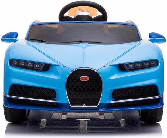Typisch geluk Delegatie Elektrische Kinderauto Bugatti Chiron 12V met Afstandsbediening - Blauw |  bol.com