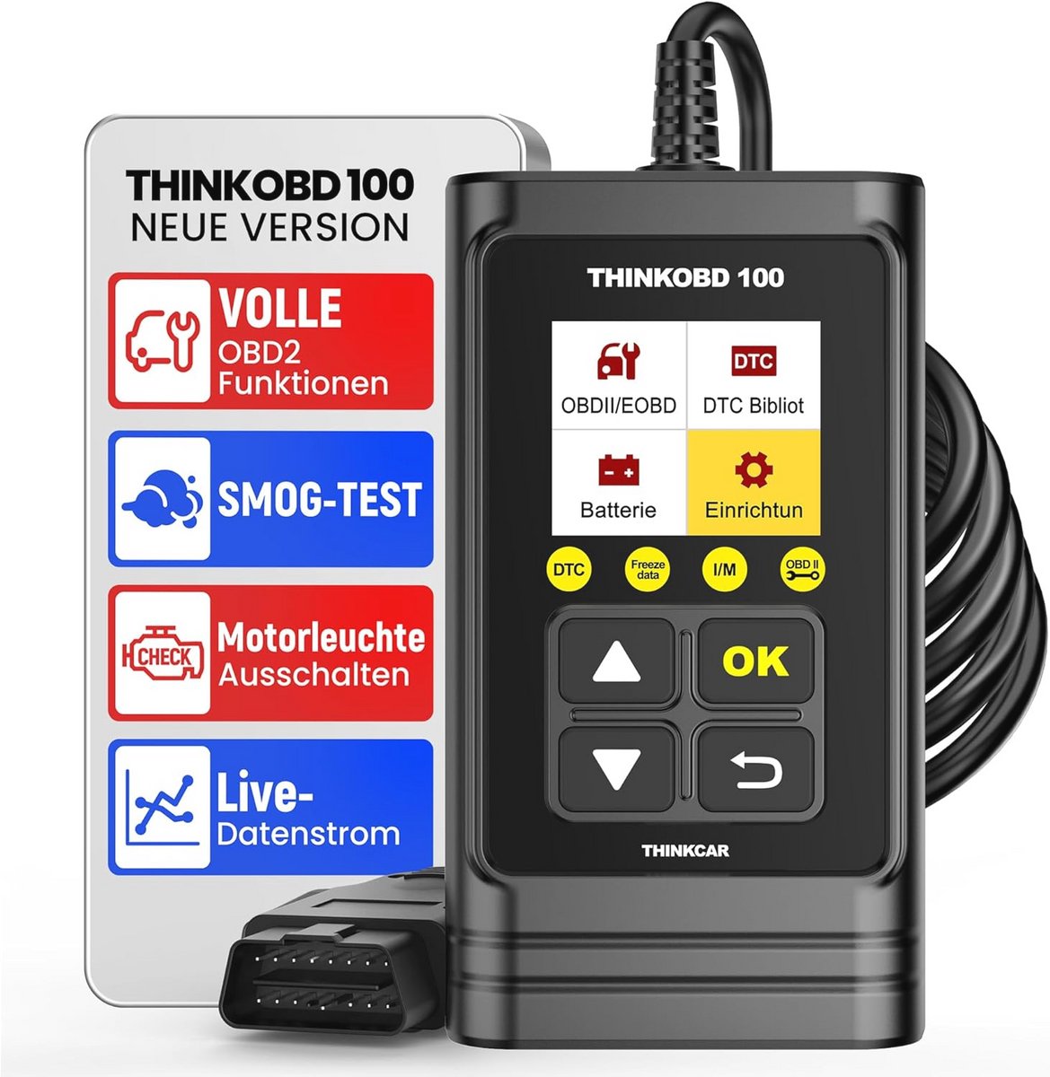 Volledig OBD2 Diagnosetool voor Auto's - Universele OBD-II Lezer voor Alle Protocollen