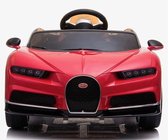 Elektrische Kinderauto Bugatti Chiron 12V met Afstandsbediening - Rood