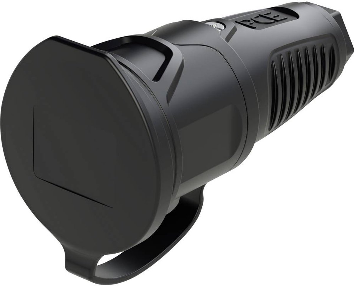 PC Electric 2511-ss Koppeling met randaarde Rubber 250 V Zwart IP54