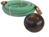 Deltaline | Kit d'aspiration Hi- Flow 1" - Tuyau spiralé en PVC transparent de 4 mètres avec clapet anti-retour en Messing , filtre, clip et bille - Convient aux Pompes