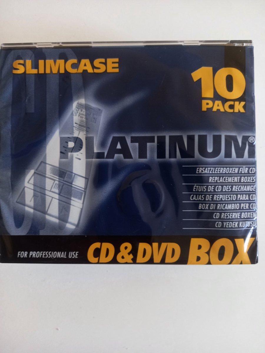 Cd en Dvd Slimcase 10 stuks