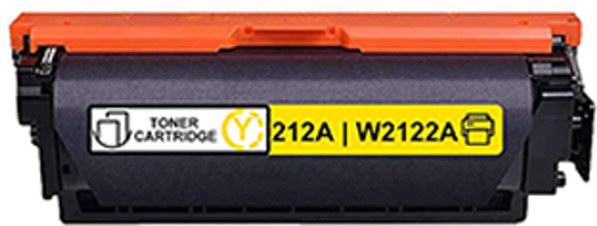 Toner geschikt voor HP 212A | 1x Geel geschikt voor HP Color LaserJet Enterprise M554dn - M555dn - M555x - MFP M578dn - M578f - Flow MFP M578c - M578z