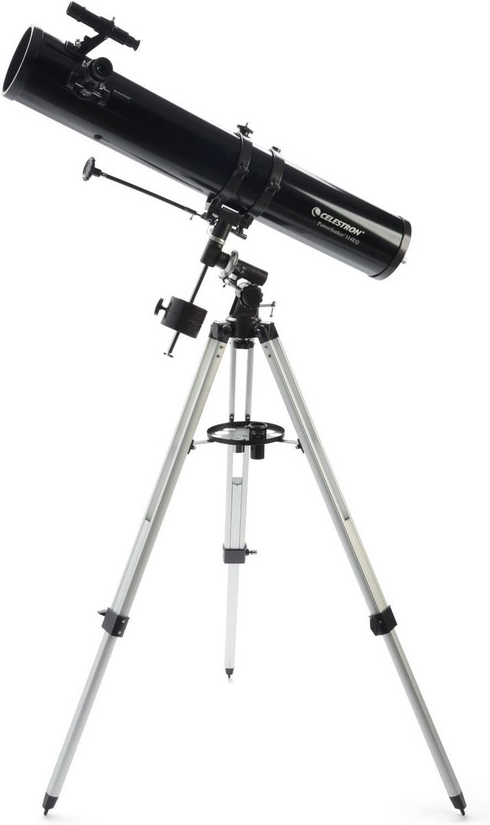 Reflectortelescoop met Verstelbaar Statief, Twee Oculairs en Barlow-lens voor Astronomische Waarnemingen