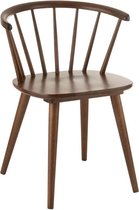 Duverger Pure Scandinavian - Eetkamerstoelen - set van 2 - houten spijlen leuning - halfrond