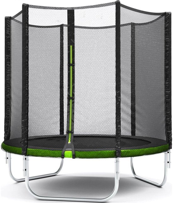 Viking Sports - Trampoline met net - Ø 140 cm - tot 25 kg - groen