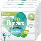 Bol.com Pampers Harmonie Aqua babydoekjes - 768 billendoekjes - 16 x 48 doekjes - 0% plastic aanbieding