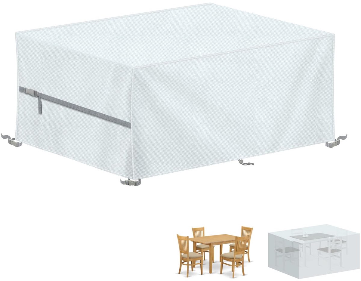 Unyqoos® Tuintafel Beschermhoes Waterdicht, Winterbestendig, Anti-UV, Voor Binnen- en Buitenmeubilair
