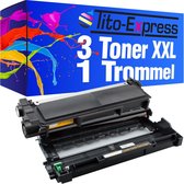 PlatinumSerie® 1 Drum & 3 Toners XXL alternatief voor Brother DR-2300 & TN-2320 black