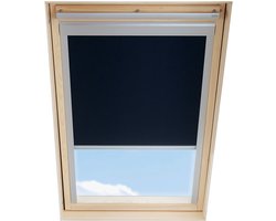 LuXtra Verduisterend Rolgordijn passend op VELUX Dakramen SK06, Zwart