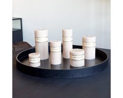 Kaars Wave 7x14cm zand