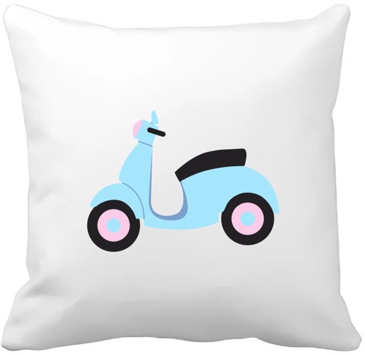 Akyol scooter Kussen hoes - Motor - scooter rijders - brommer - motorvoertuig - 40 bij 40 cm Multicolor